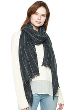 Load image into Gallery viewer, Wool Blend Stitch Lined Long Scarf
