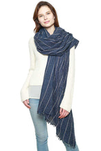 Load image into Gallery viewer, Wool Blend Stitch Lined Long Scarf
