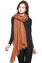 Load image into Gallery viewer, Wool Blend Stitch Lined Long Scarf
