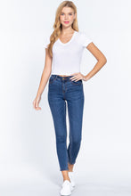 Load image into Gallery viewer, Short Sleeve V-neck Crop Top
