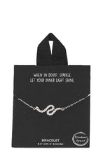 Load image into Gallery viewer, Gold Rhodium Dipped Wave Pendant Necklace
