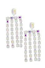 Load image into Gallery viewer, Square Rhinestone Dangle Earring

