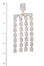 Load image into Gallery viewer, Square Rhinestone Dangle Earring
