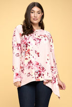 Load image into Gallery viewer, Floral Print Yummy Rib Knit Top

