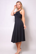 Load image into Gallery viewer, Sleeveless Twist Front A Line Midi Dress
