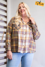 Load image into Gallery viewer, Plaid Mix Button Down Shirt
