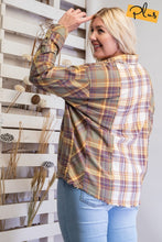 Load image into Gallery viewer, Plaid Mix Button Down Shirt
