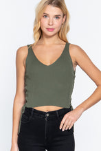 Load image into Gallery viewer, V-neck Side Ruched Sweater Top
