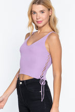 Load image into Gallery viewer, V-neck Side Ruched Sweater Top
