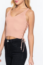 Load image into Gallery viewer, V-neck Side Ruched Sweater Top
