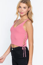 Load image into Gallery viewer, V-neck Side Ruched Sweater Top

