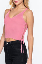 Load image into Gallery viewer, V-neck Side Ruched Sweater Top

