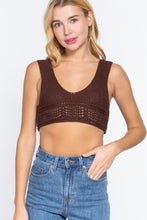Load image into Gallery viewer, Textured Crop Sweater Tank Top
