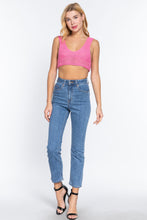 Load image into Gallery viewer, Textured Crop Sweater Tank Top
