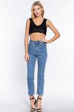 Load image into Gallery viewer, Textured Crop Sweater Tank Top
