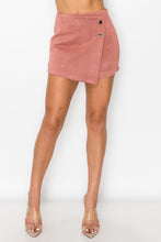 Load image into Gallery viewer, Button-accented Asymmetrical Mini Skort
