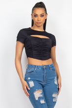 Load image into Gallery viewer, Front Cutout Ruching Top
