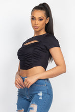 Load image into Gallery viewer, Front Cutout Ruching Top
