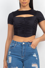 Load image into Gallery viewer, Front Cutout Ruching Top
