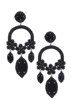Load image into Gallery viewer, Marquise Flower Rhinestone Dangle Earring
