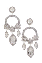 Load image into Gallery viewer, Marquise Flower Rhinestone Dangle Earring

