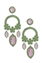 Load image into Gallery viewer, Marquise Flower Rhinestone Dangle Earring
