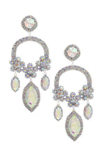 Load image into Gallery viewer, Marquise Flower Rhinestone Dangle Earring
