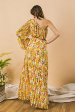 Load image into Gallery viewer, A Printed Woven One Shoulder Maxi Dress
