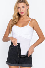 Load image into Gallery viewer, Twisted Cami Bodysuit W/bra Cup
