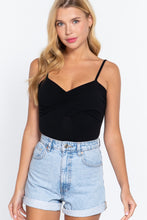 Load image into Gallery viewer, Twisted Cami Bodysuit W/bra Cup
