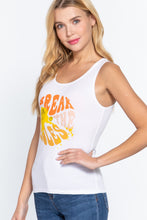Load image into Gallery viewer, Screen Print Knit Tank Top
