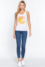 Load image into Gallery viewer, Screen Print Knit Tank Top
