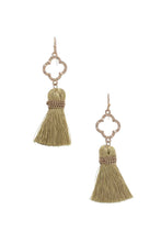 Load image into Gallery viewer, Moroccan Shape Tassel Dangle Earring
