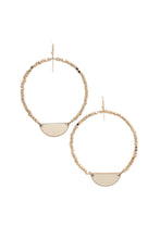Load image into Gallery viewer, Half Circle Beaded Round Earring
