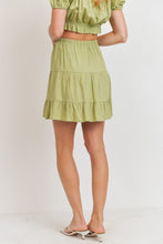 Load image into Gallery viewer, Three Layer Ruffle Drawstring Skirt

