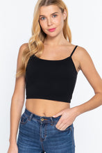 Load image into Gallery viewer, Round Neck W/removable Bra Cup Cotton Spandex Bra Top
