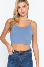 Load image into Gallery viewer, Round Neck W/removable Bra Cup Cotton Spandex Bra Top
