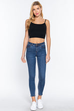 Load image into Gallery viewer, Round Neck W/removable Bra Cup Cotton Spandex Bra Top
