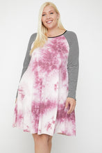Load image into Gallery viewer, Round Neck Tie Dye Dress

