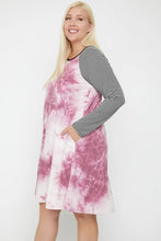 Load image into Gallery viewer, Round Neck Tie Dye Dress
