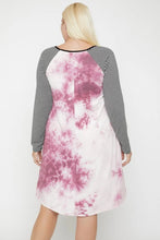 Load image into Gallery viewer, Round Neck Tie Dye Dress
