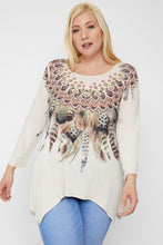 Load image into Gallery viewer, Sublimation Print Tunic Top
