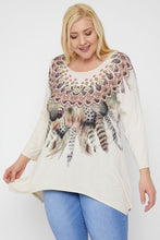 Load image into Gallery viewer, Sublimation Print Tunic Top

