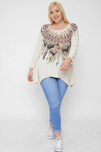 Load image into Gallery viewer, Sublimation Print Tunic Top
