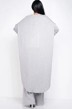 Load image into Gallery viewer, Solid Heavy Rayon Spandex Tube Top, Long Sleeve Cape Top And Wide Leg Pants 3 Piece Set
