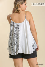 Load image into Gallery viewer, Linen Blend Mixed Animal Print Adjustable Spaghetti Strap Top
