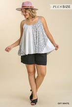 Load image into Gallery viewer, Linen Blend Mixed Animal Print Adjustable Spaghetti Strap Top
