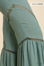 Load image into Gallery viewer, Wide Leg Elastic Waist Lace Tape Pants
