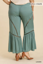 Load image into Gallery viewer, Wide Leg Elastic Waist Lace Tape Pants
