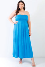 Load image into Gallery viewer, &quot;mermaid&quot; Plus Blue Sleeveless Maxi Dress
